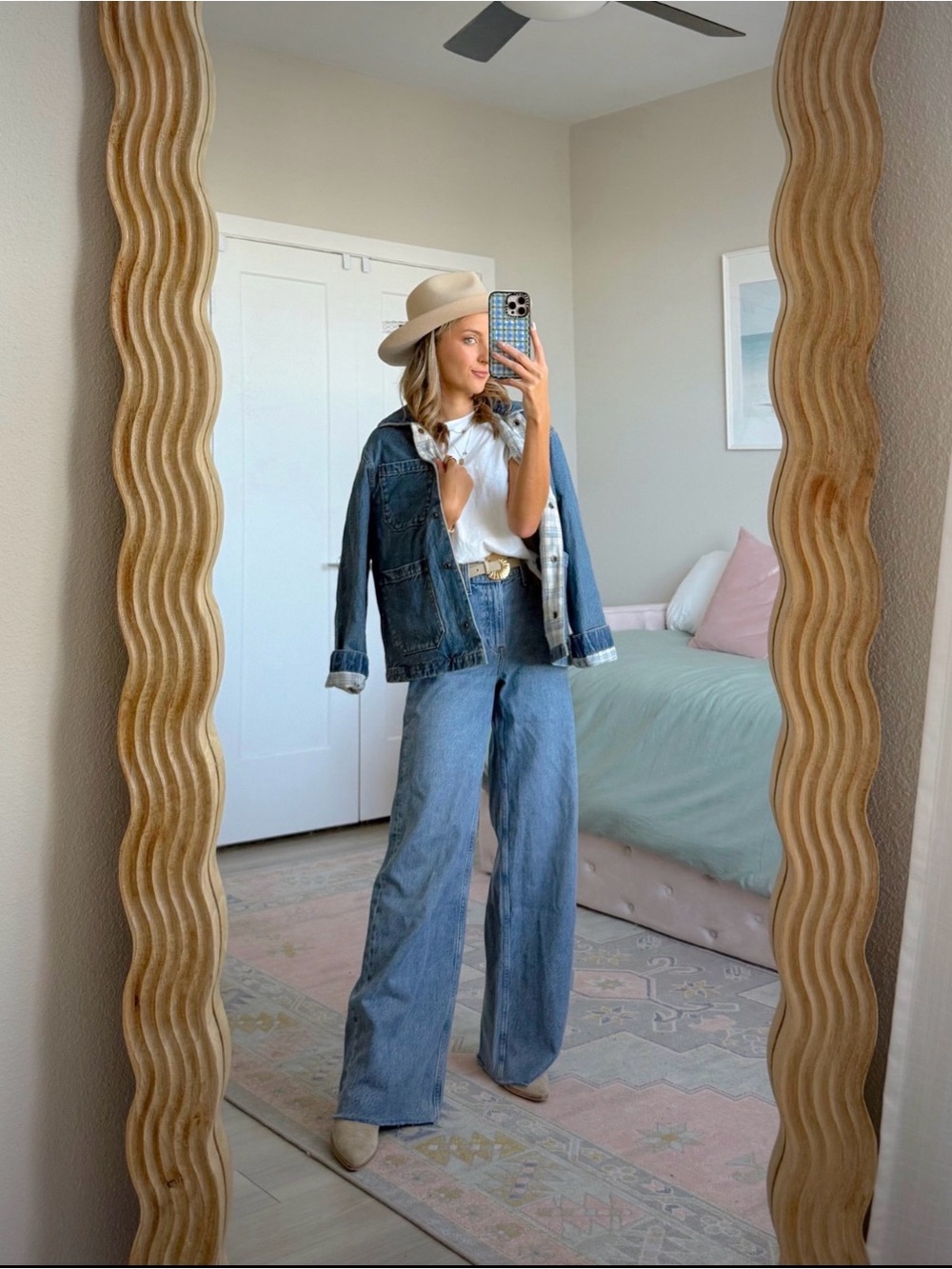 Abercrombie high rise wide leg Jean